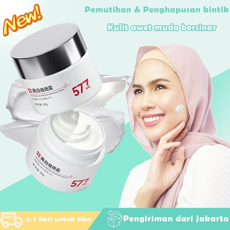 Krim Pemutih Wajah Krim Bintik Hitam 50g Bahan Niacinamide 100% Efektif Menghilangkan Bintik-Bintik