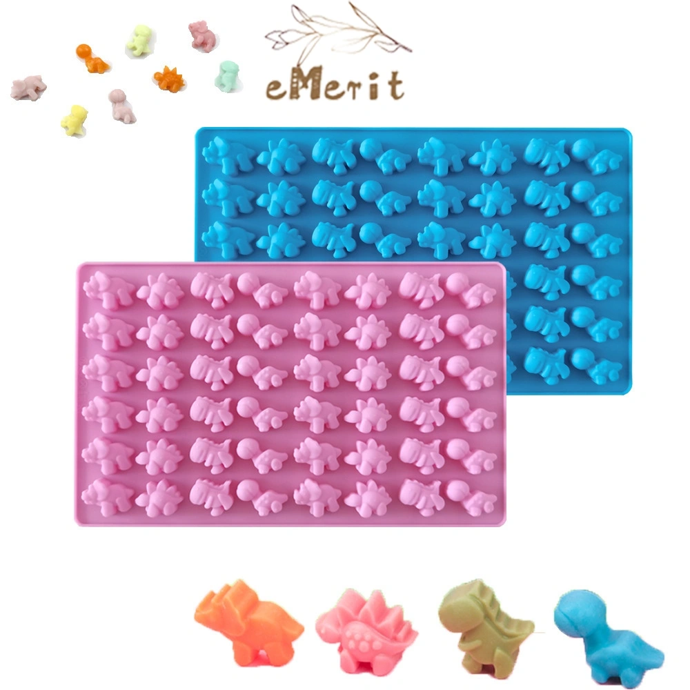 Cetakan Silikon Gummy Dinosaurus Kecil Cetakan Biskuit Coklat Cetakan Kue Cetakan Silikon Permen Es Krim