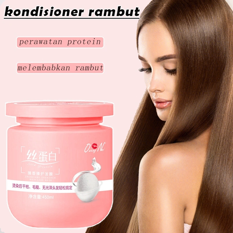Masker rambut protein sutra memperbaiki rambut kering melembapkan dan menghaluskan mengatasi rambut