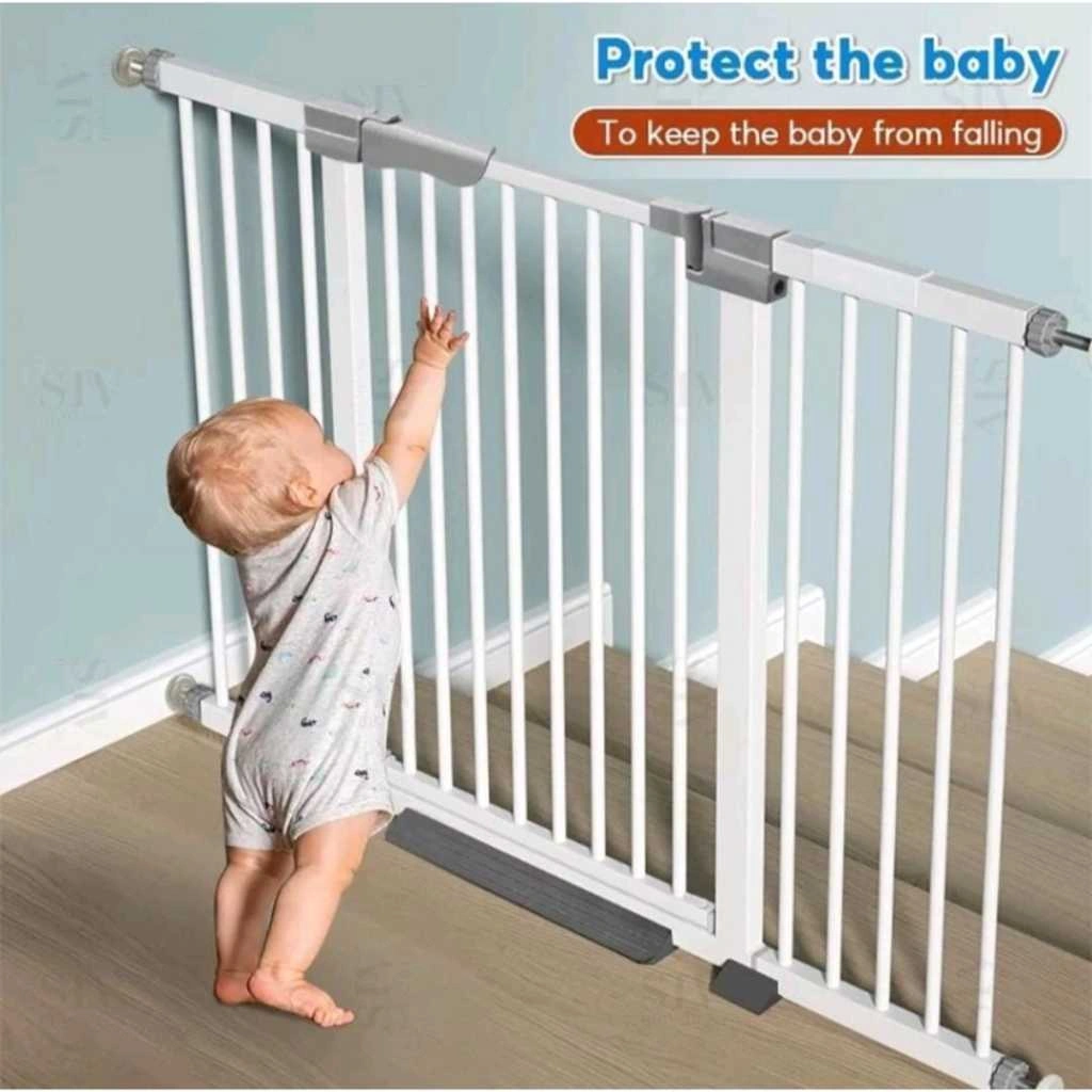 Pagar Pintu Penghalang Bayi Baby Safety Gate Pagar Tangga Bayi Pagar Pengaman Baby Safe Auto lock