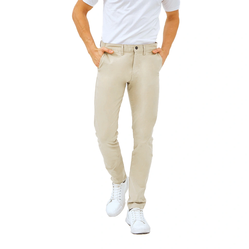 Cottonology Celana Chino Pria Cream