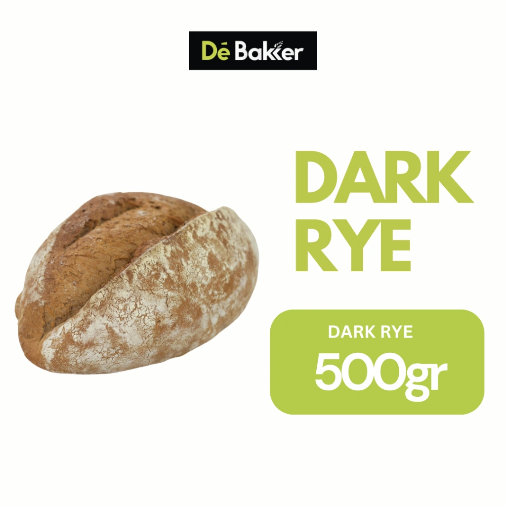 Debakker Bakery Dark Rye Roti Sehat - Healthy Food - Diet Snack - Vegan Friendly - Bread Roti