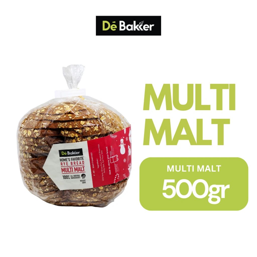 Debakker Bakery Multi Malt Roti Sehat untuk Diet - Healthy Food - Diet Snack - Vegan Friendly - Bread Roti