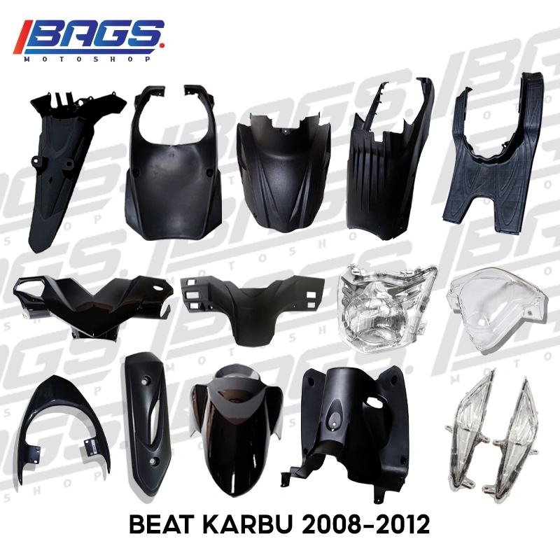 BATOK DEPAN BELAKANG HONDA BEAT KARBU ECERAN Spakbor Belakang Honda Beat Lama Karbu  SATUAN! Body kasar honda beat karbu / beat 2008 2009 / full body kasar beat paru batok dek kiri kanan injakan batok depan belakang dek bawah spakbor belakang spoiler