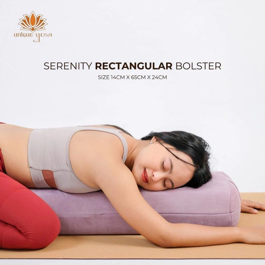 Serenity Rectangular Bolster / Yoga Pillow Bolster / Yoga Bolster Termurah / Bolster Yoga Murah / Guling Yoga Murah / Guling Yoga Ibu Hamil