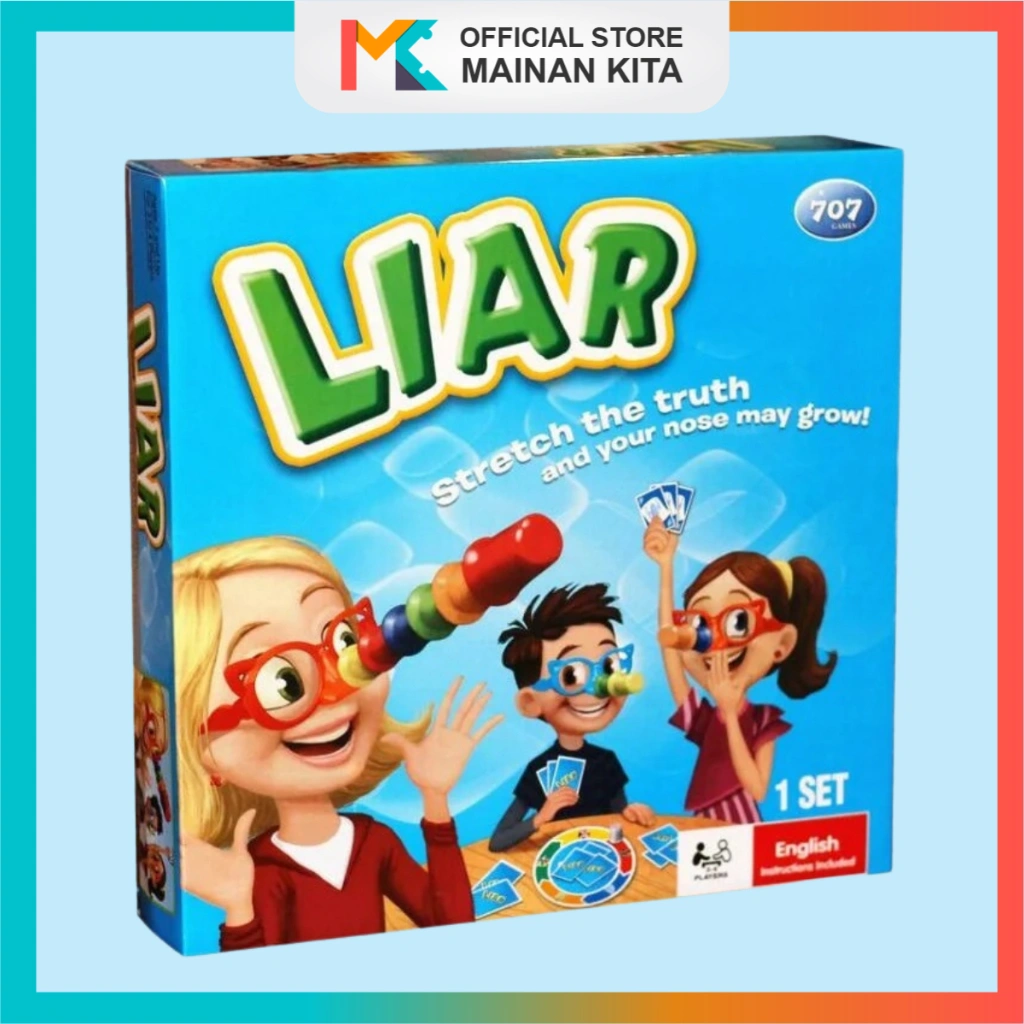 MK316 Liar Board Desktop Game Permainan Papan Tebak-Tebakan - The Truth Nose Family Fun Toys