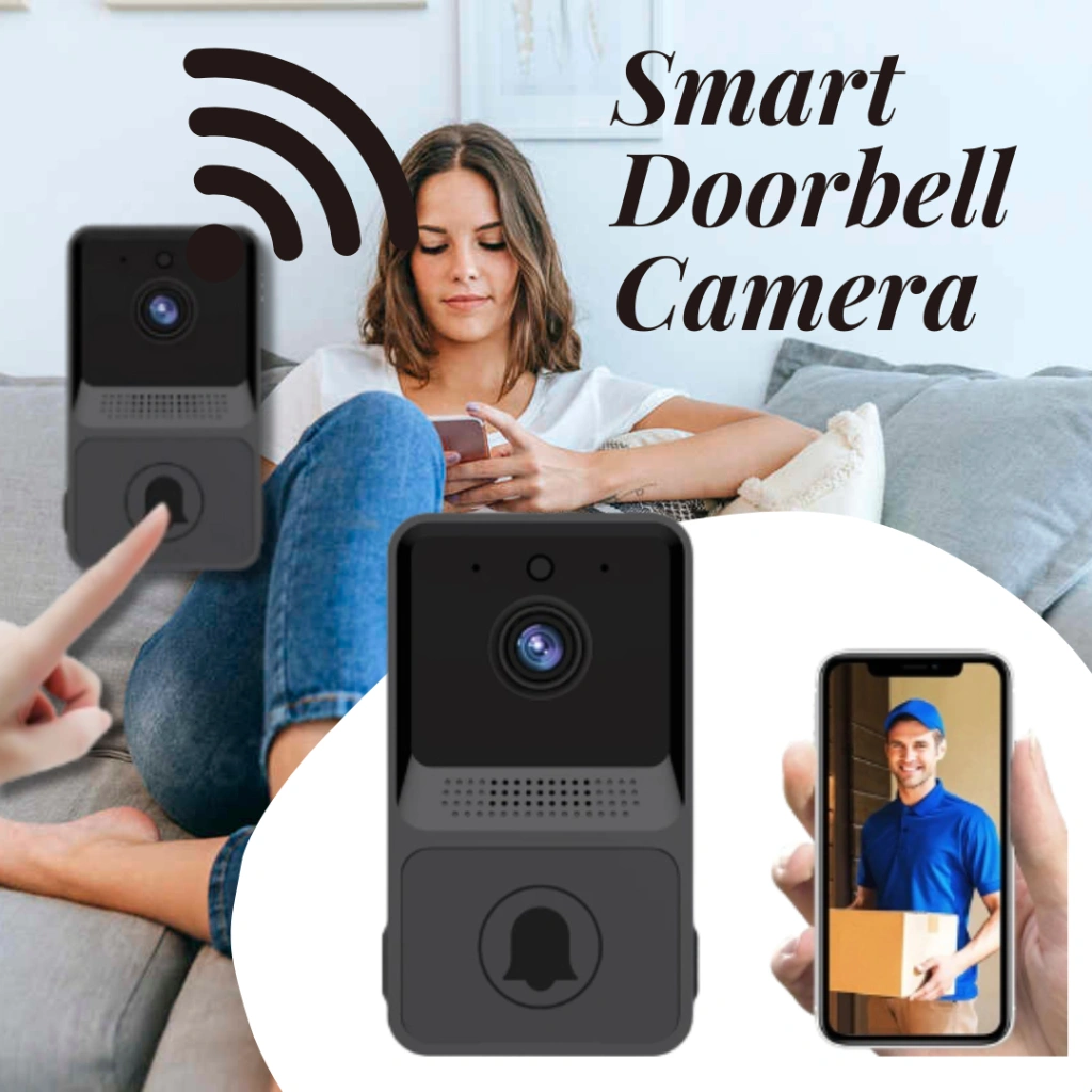 Bell Rumah Tanpa Kabel Bel Pintu Pintar Kamera / Wifi Smart Door Bell Wireless Camera WIfi / Bel Pintu Pintar Bisa Bicara