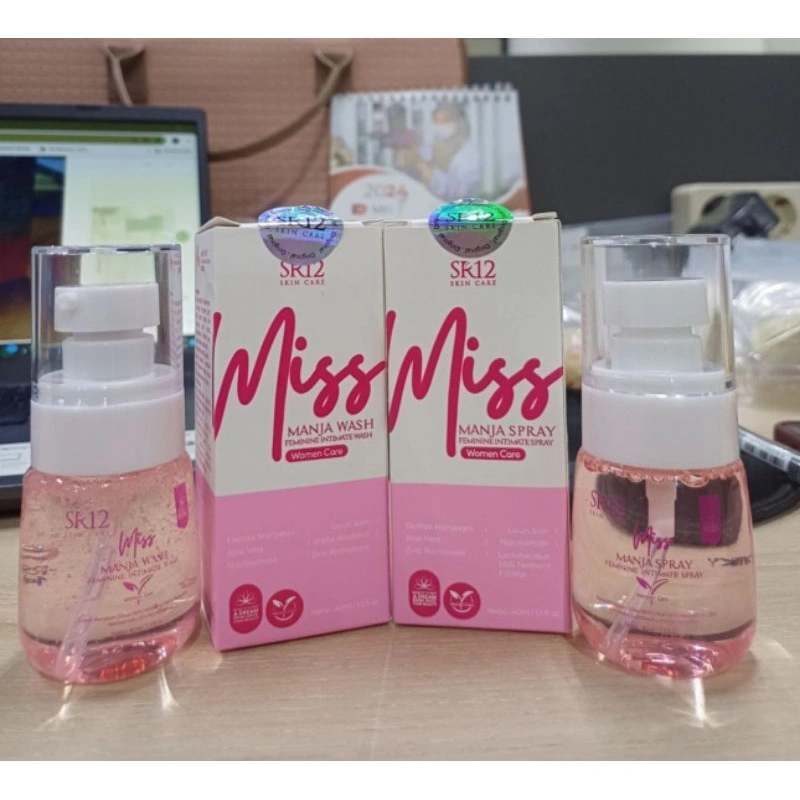 Paket Miss Manja Wash Spray SR12 V Rapat Kencang Cerah Wangi Atasi Keputihan Gatal Manjakani