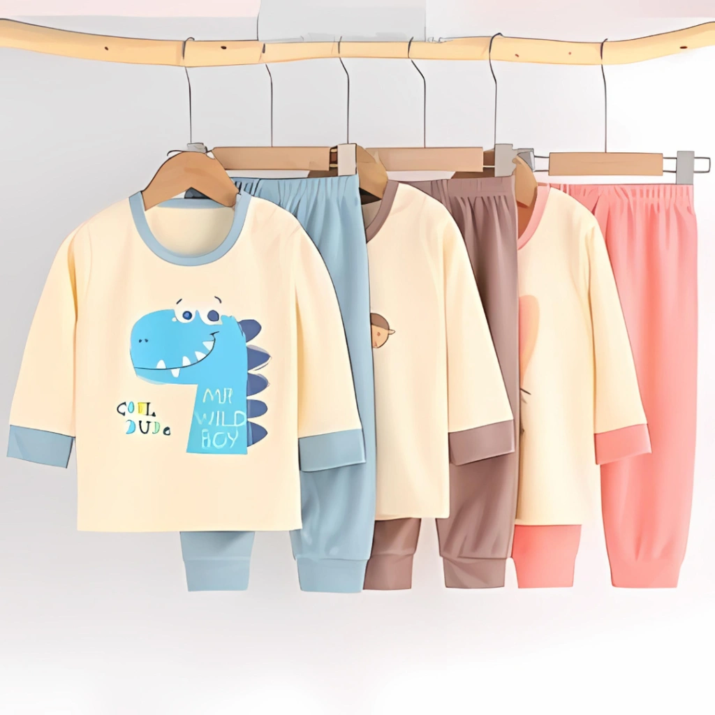 Najwa - Setelan Baju tidur Anak Karakter Unisex / Piyama Anak Sablon Monster