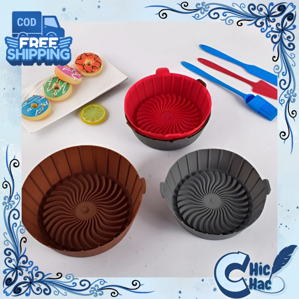 Air Fryer Silikon Tahan Panas / Air Fryer Pot Pan Basket Murah / Air Fryer Silikon Anti Lengket