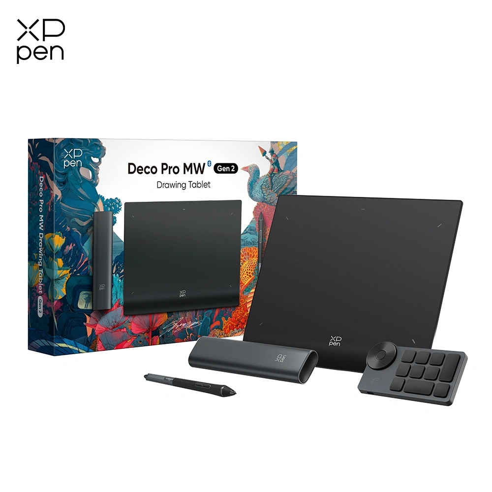 XPPen Deco Pro (Gen 2) Wireless Drawing Tablet Graphic Pen Tablet Support Bluetooth Connection 16K