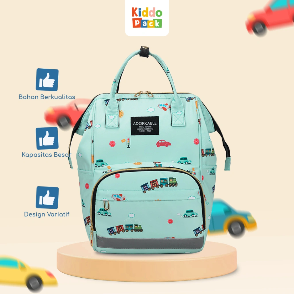 KiddoPack Tas Bayi Multifungsi Diaper Bag Multifungsi