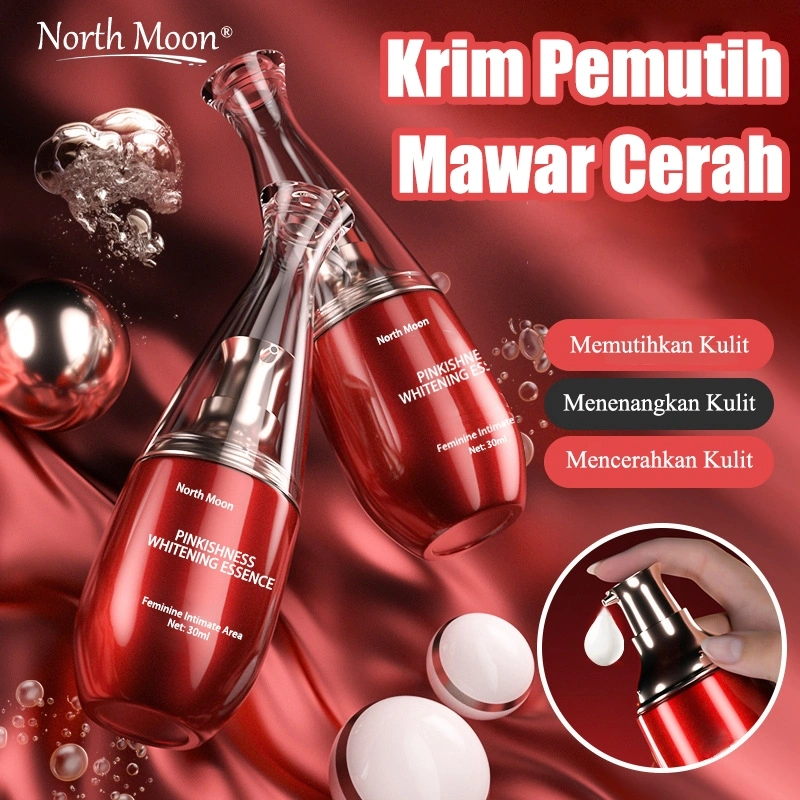 Krim Pemutih Mawar Cerah Wajah Glowing Cream Smooth Skin Pemutih Skin 30ml Whitening Essence