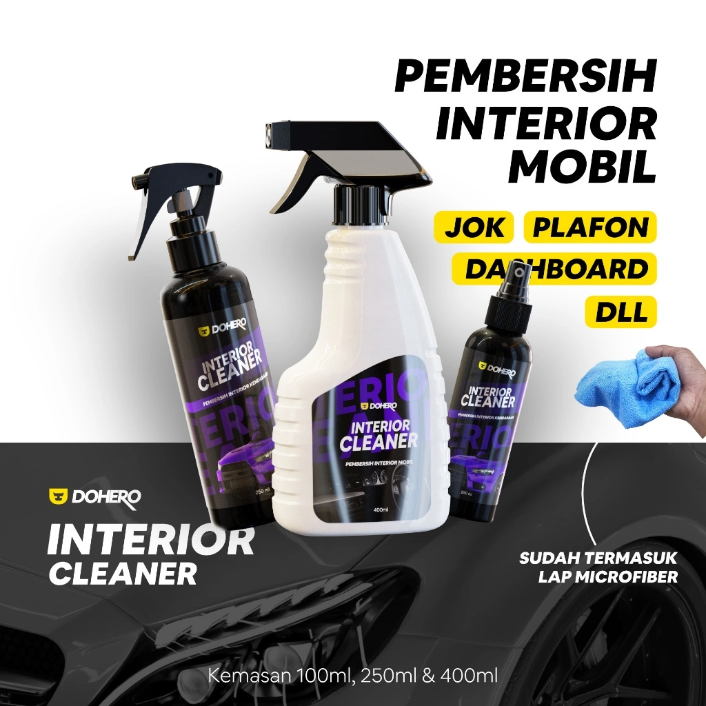 Dohero Interior Cleaner Pembersih Interior Mobil All Purpose Untuk Jok Plafon Dashboard