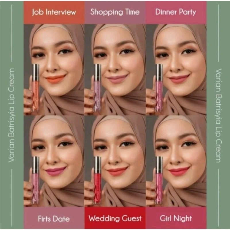 Batrisyia Matte Lip Cream with VCO 4,5 g | Tutup Silver