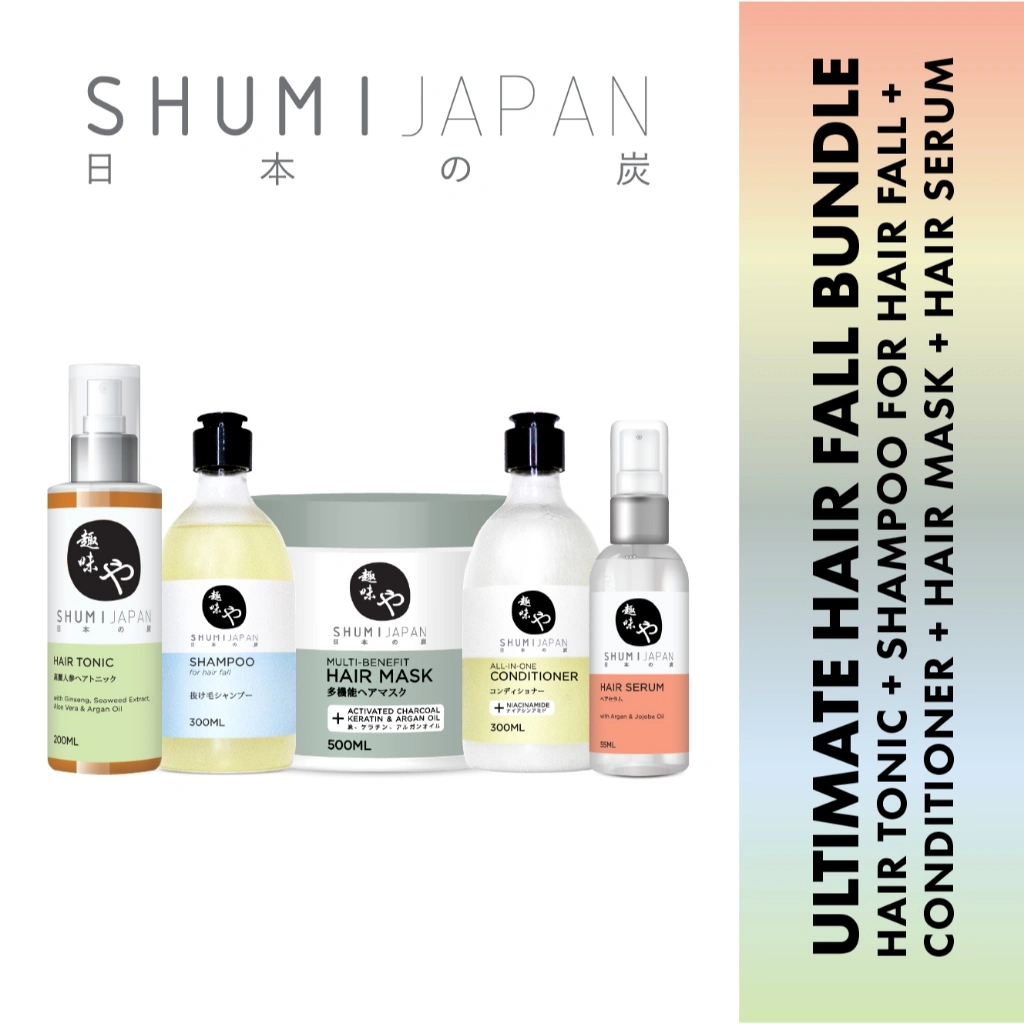 [BPOM] PAKET ULTIMATE! SHUMI Japan Hair Mask + Conditioner + Hair Tonic + Shampoo + Serum / Treatment / Haircare / Shampo