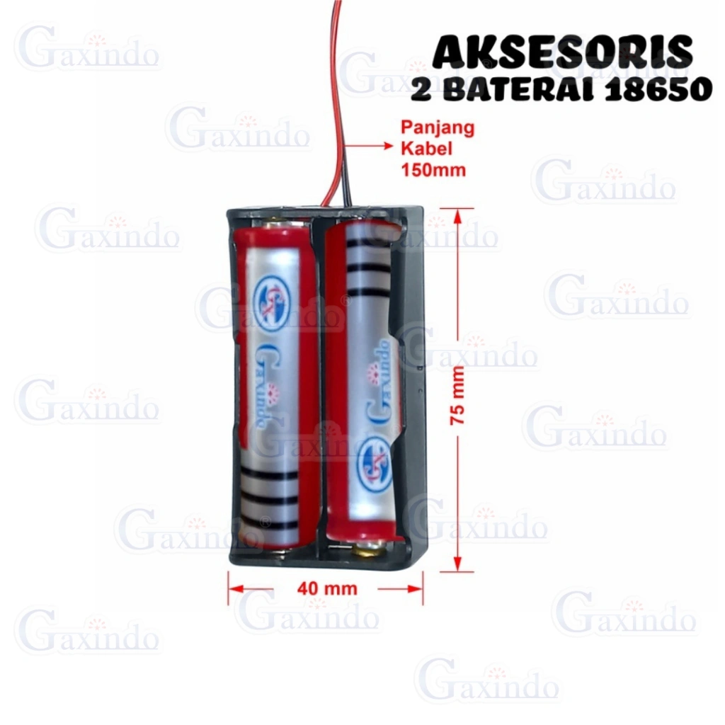 TEMPAT DUDUKAN BATERAI SERI 18650 A225 CASING POWERBANK BATERAI HOLDER BATRE