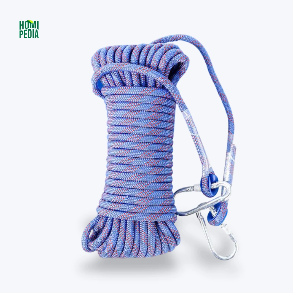 Tali Paracord Panjat Tebing 20M 10M 30 Meter Climbing Rope 10mm Steel Buckle