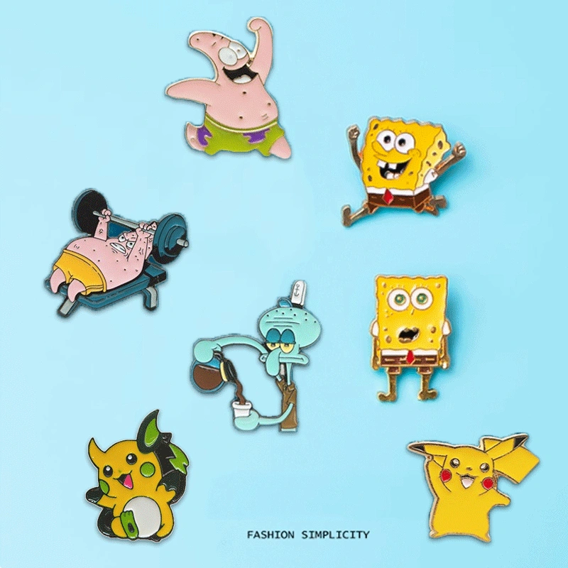 Bros Tas Lucu Kartun SpongeBob Aksesoris Pakaian Dekorasi Baru