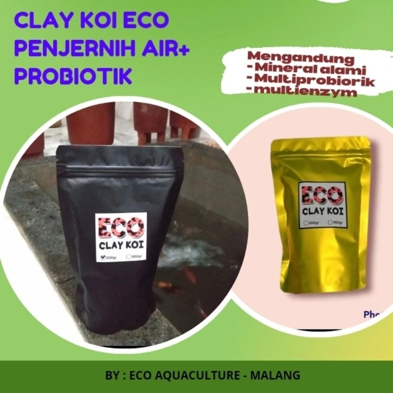 Penjernih Kolam Koi Clay Koi ECO Plus Probiotik Bakteri Starter