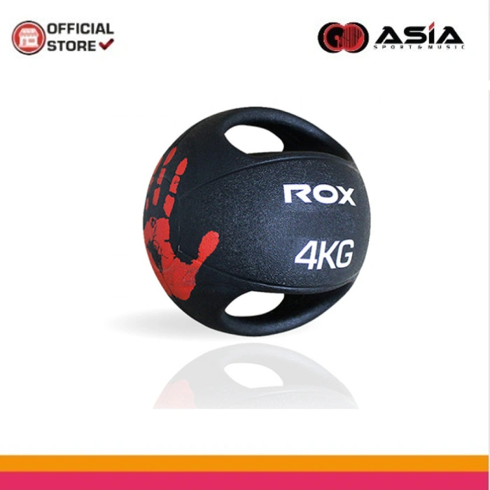 Medicine Ball Rox RMB-103 4kg With Handle I Bola FitnessI Bola Tangan
