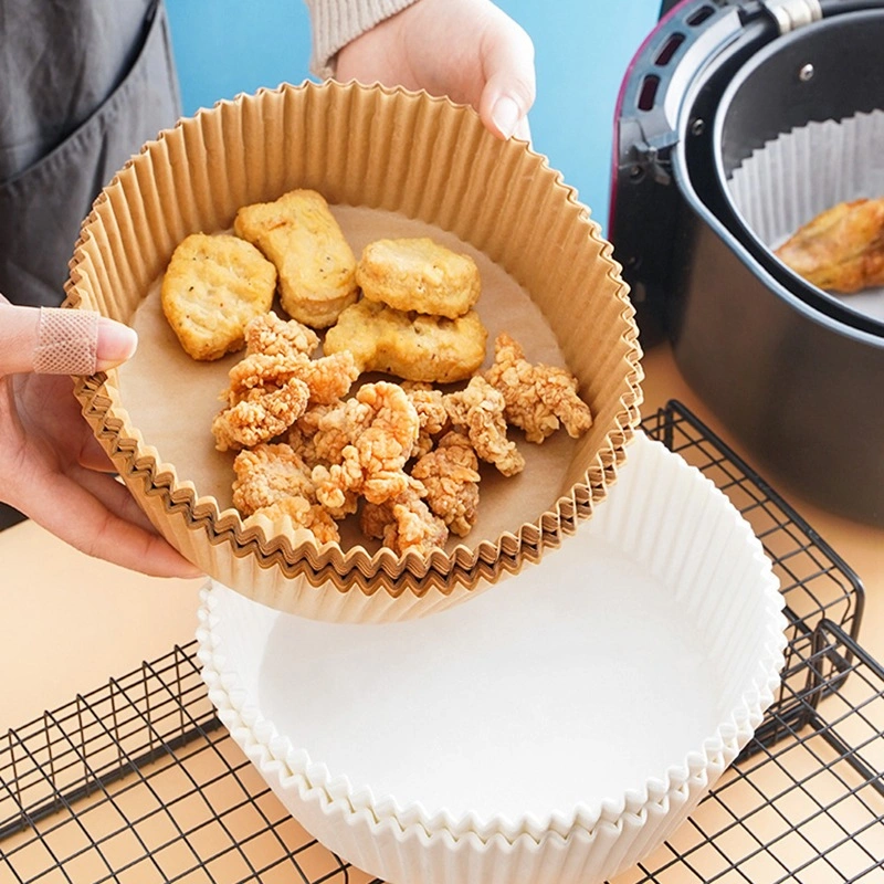 Kertas Alas Air Fryer 50 Pcs Anti Lengket 16cm Air Fryer Paper
