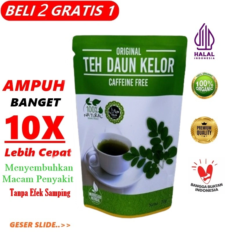 {Wanasari} Teh Daun Kelor Premium No.1 Halal Mui Moringa Olifeira Organik Kualitas Terbaik Teh Kelor Original