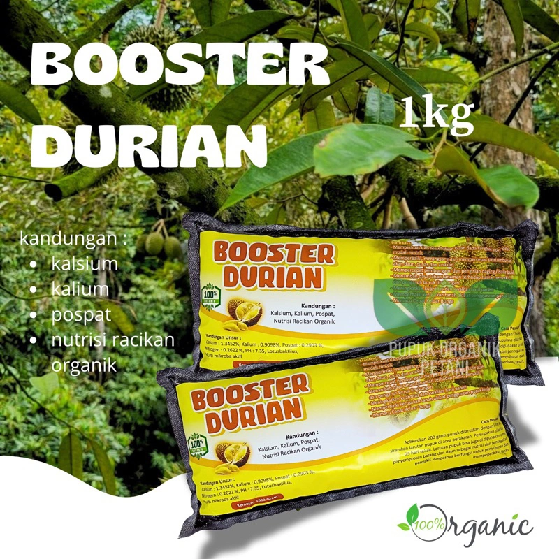 Pupuk Organik Booster Durian 1 kg Pupuk Pelebat Durian Mempercepat Pembungaan dan Pengisian Buah