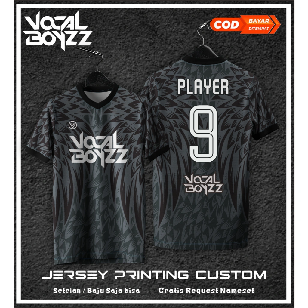 Jersey Futsal Printing Dan Jersey Bola Custom Free Request Nama Nomor Dan Atribut Sponsor