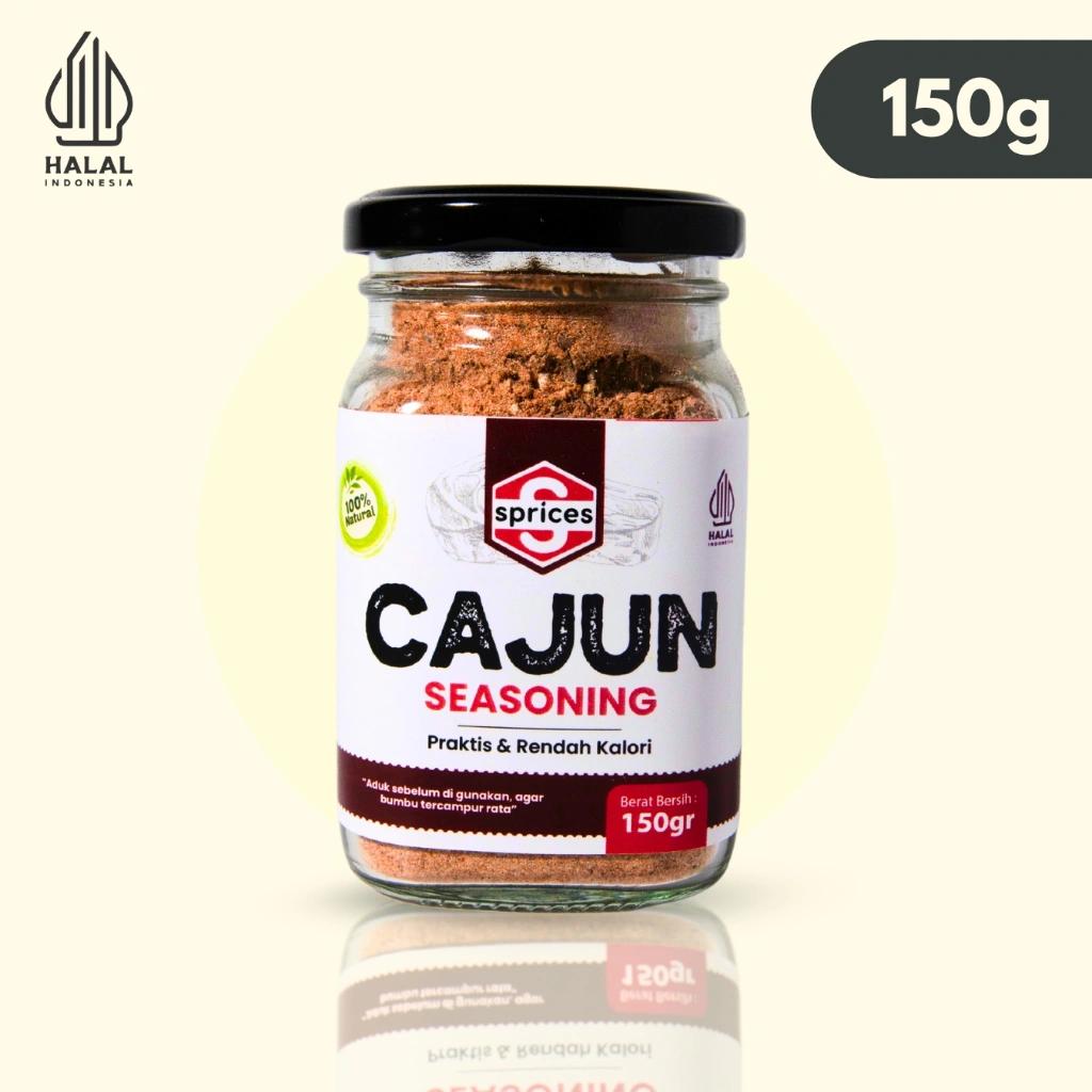 Sprices Cajun Seasoning Bumbu Marinasi Masakan Praktis Rendah Kalori No MSG 150g