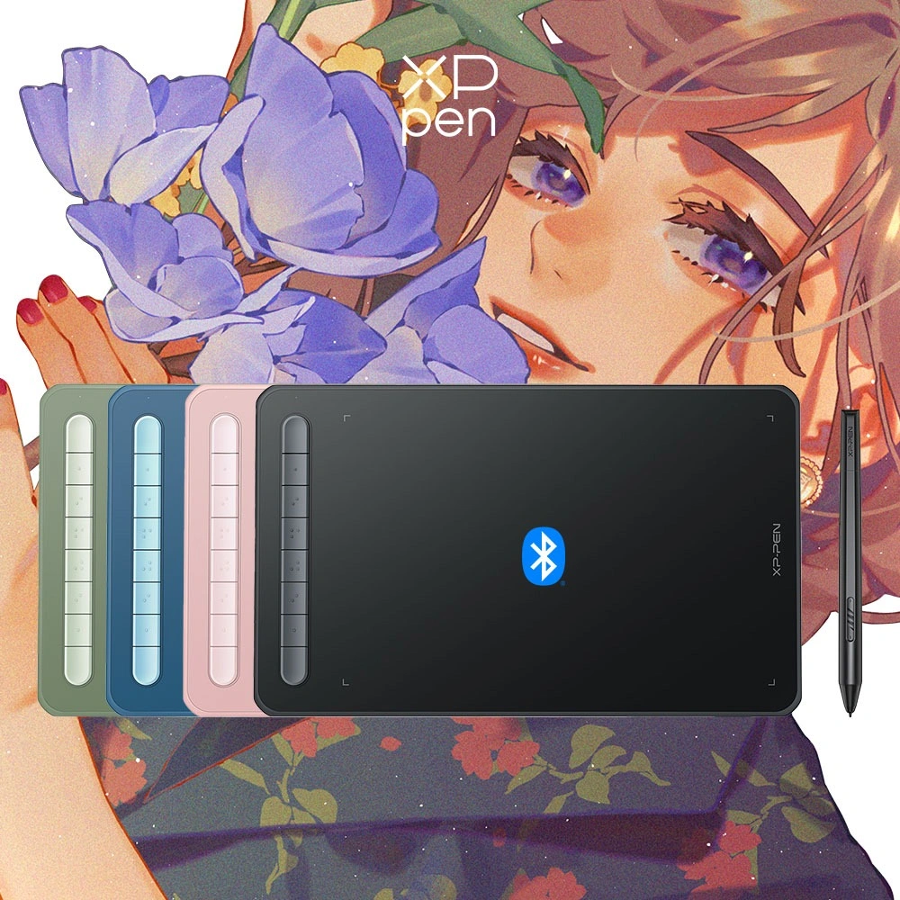 XPPen Deco MW Wireless Pen Tablet Graphic Drawing Tablet Support Bluetooth Connection With X3 Pen