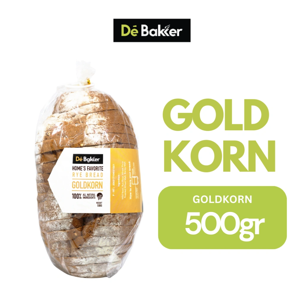 Debakker Goldkorn Roti Untuk Diet - Healthy Food - Diet Snack - Vegan Friendly - Bread Roti