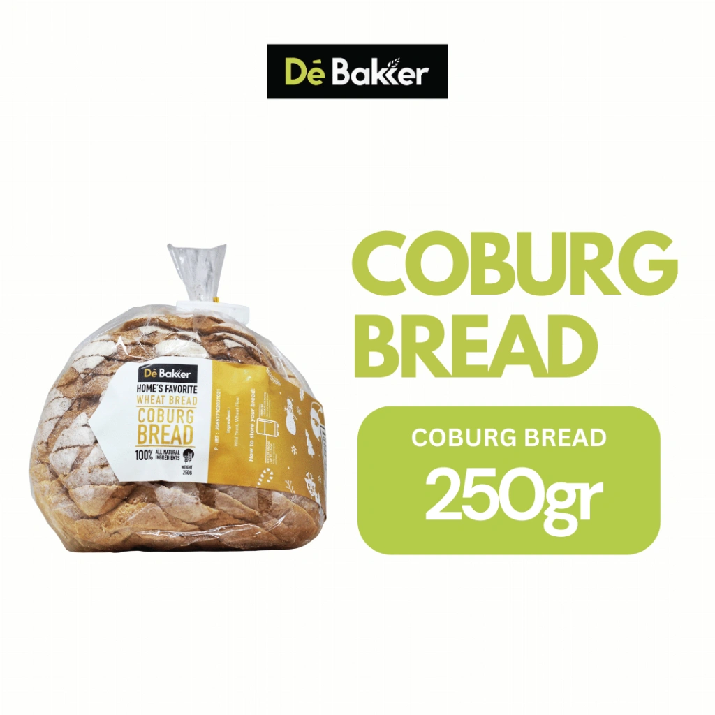 Debakker Bakery Coburg Roti Vegan Cocok untuk Diet - Healthy Food - Diet Snack - Vegan Friendly - Bread Roti