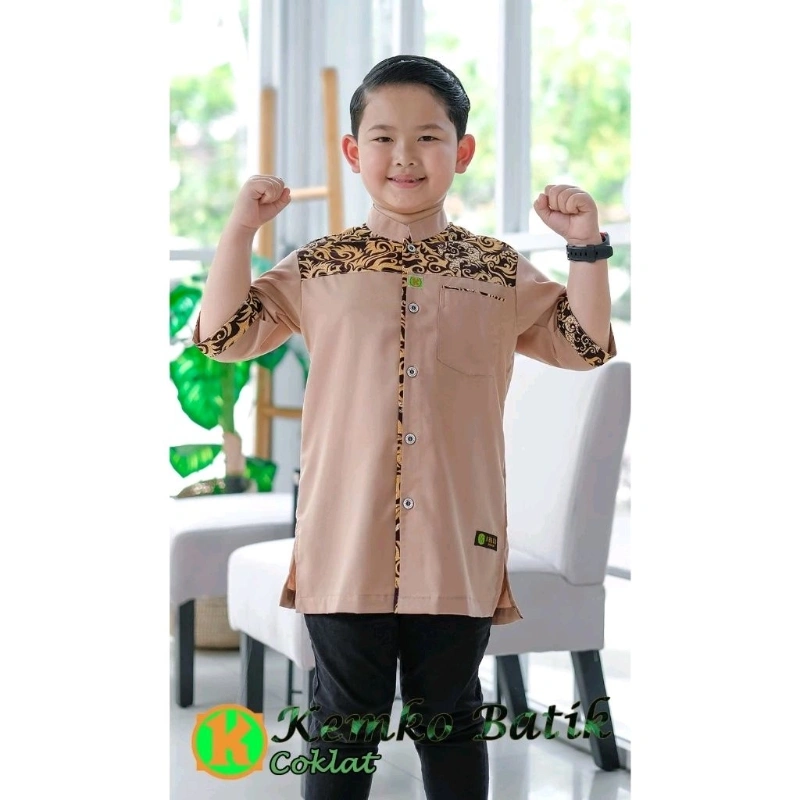 KEMEJA BATIK ANAK PREMIUM 2-15TAHUN | KEMEJA KOKO BATIK ANAK |KEMKO BATIK BY KHALID FASHION