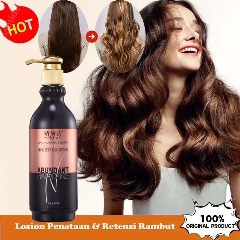 Gel Rambut Keriting Elastis Pemeliharaan Curl Cream Rambut Curly Tahan Lama kondisioner rambut
