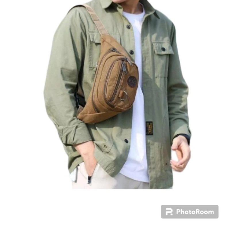 Tas waishbag-tas pinggang kanvas import
