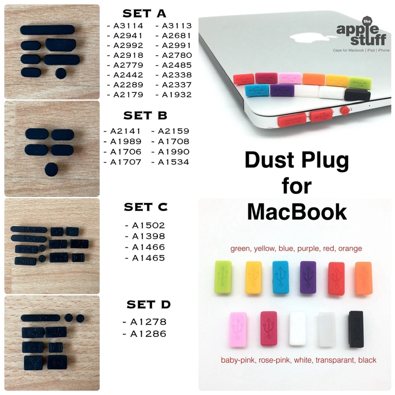 Dust Plug (Anti) Dustplug for Apple Macbook Pro Air