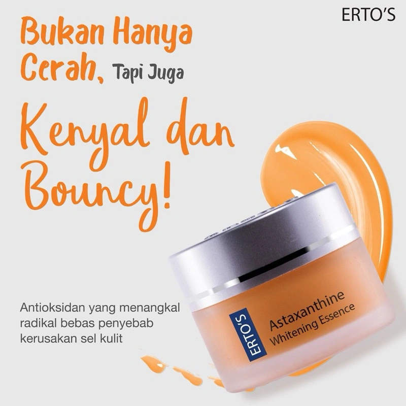 ERTO'S Astaxanthine Krim  Mencerahkan Pelembab Wajah Anti Flek Hitam