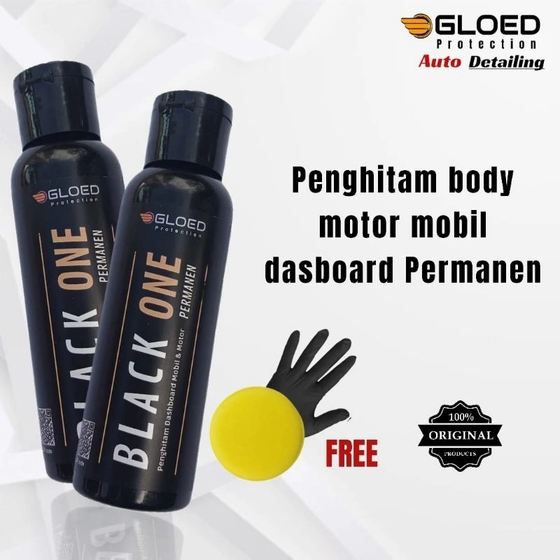 Gloed Black One/ Penghitam body motor dan mobil Permanen daya tahan hingga 6bln lebih