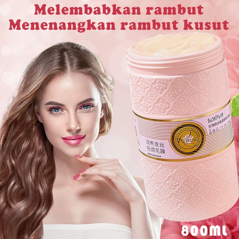 Hair Mask Smooth hair mask keratin Smoothing Hair | perawatan rambut 【800ml】