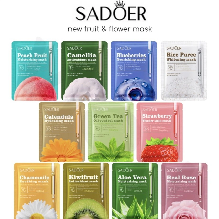 (Random) SADOER Facial Sheet Masker Wajah 1 PCS