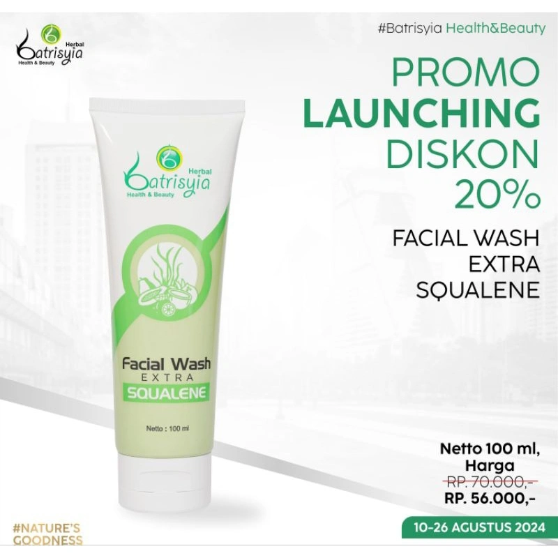 Batrisyia Facial Wash Squalene 100ml
