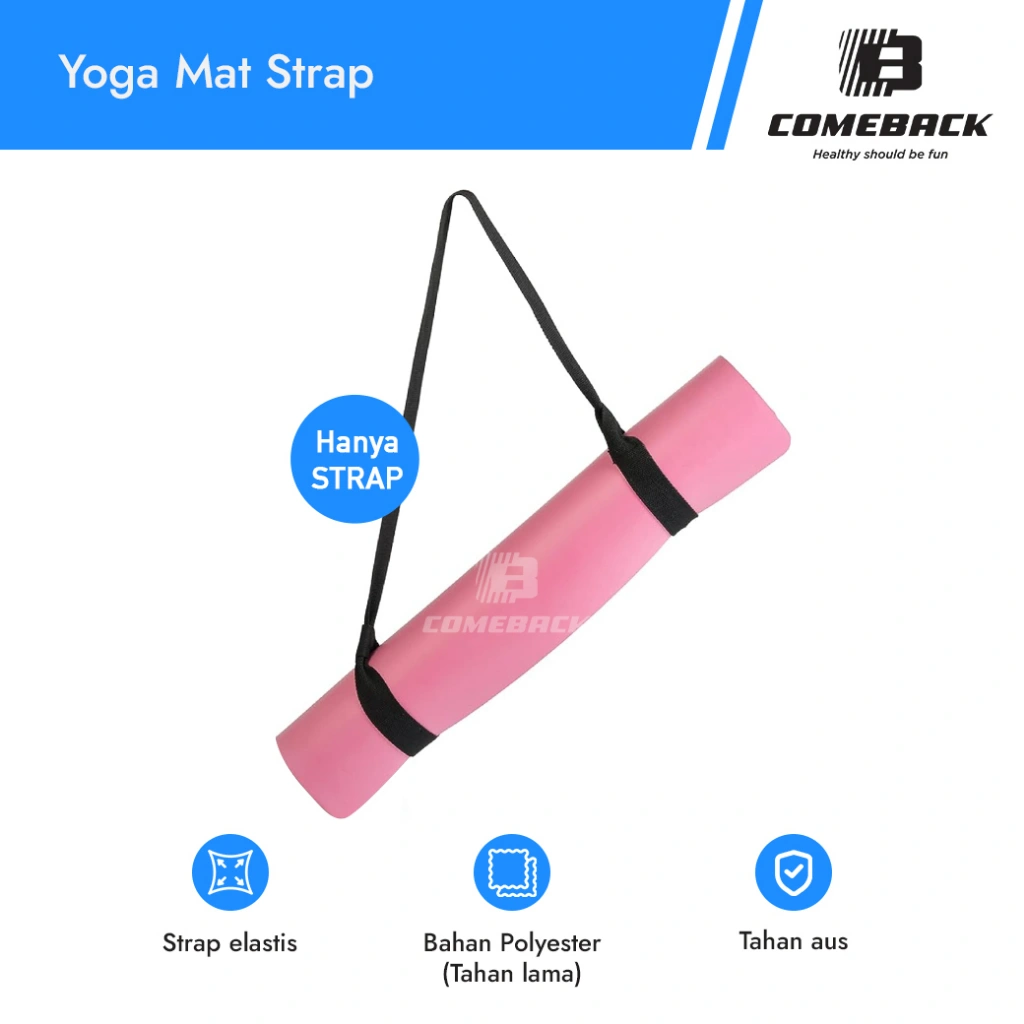 Comeback Yoga Mat Strap Tali Yoga tali olahraga tali yoga mat