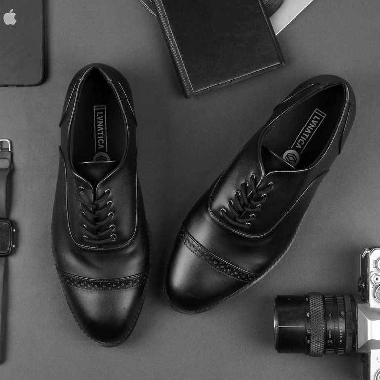 Lvnatica Oxford Series 39-45  Sepatu Pantofel Pria Casual Vintage Derby Kerja Formal Kantor Kondangan