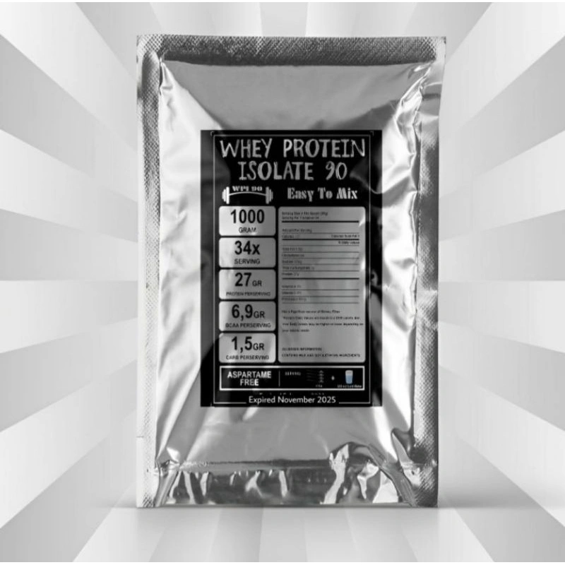 c 1KG Beli 3 dapat bonus 1 bungkus WPI 90 Whey Protein Isolate 90 1KG / wpi susu protein / fitness / ketogenic / supplement