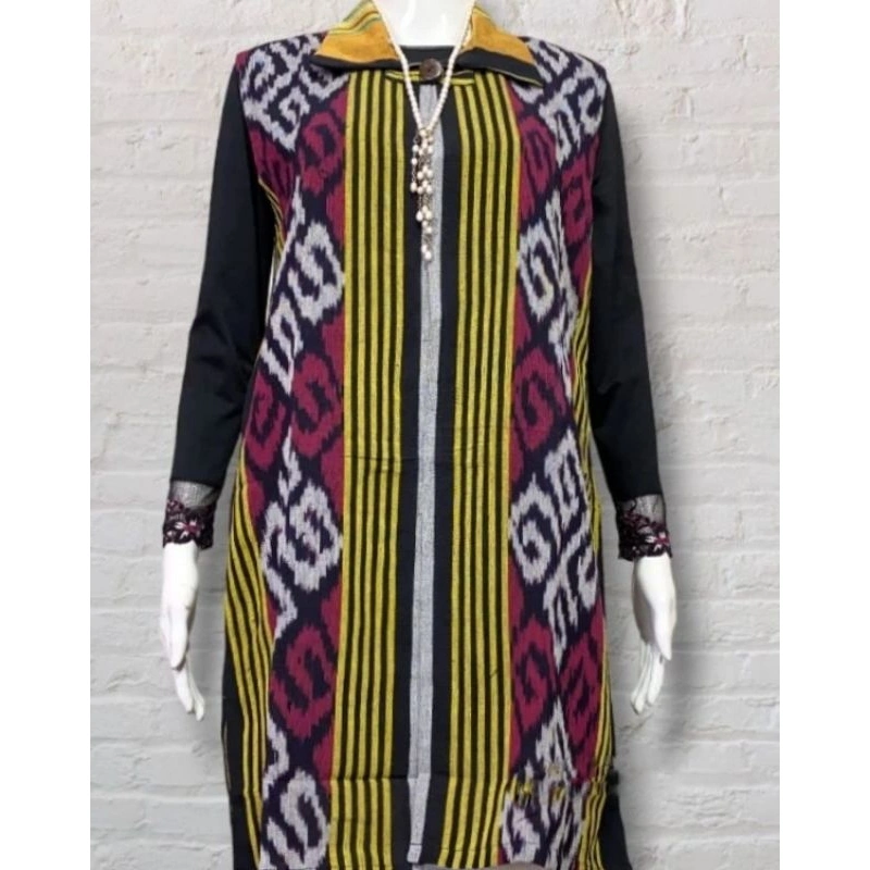 OUTER CARDIGAN PANJANG, CARDIGAN WANITA, CARDIGAN TENUN, OUTER VEST TENUN