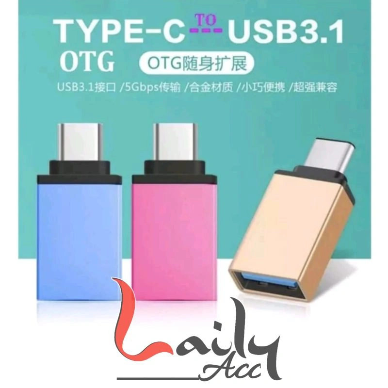 Otg Type C Ful Besi Otg C Sambungan USB Hp Non Kabel Otg