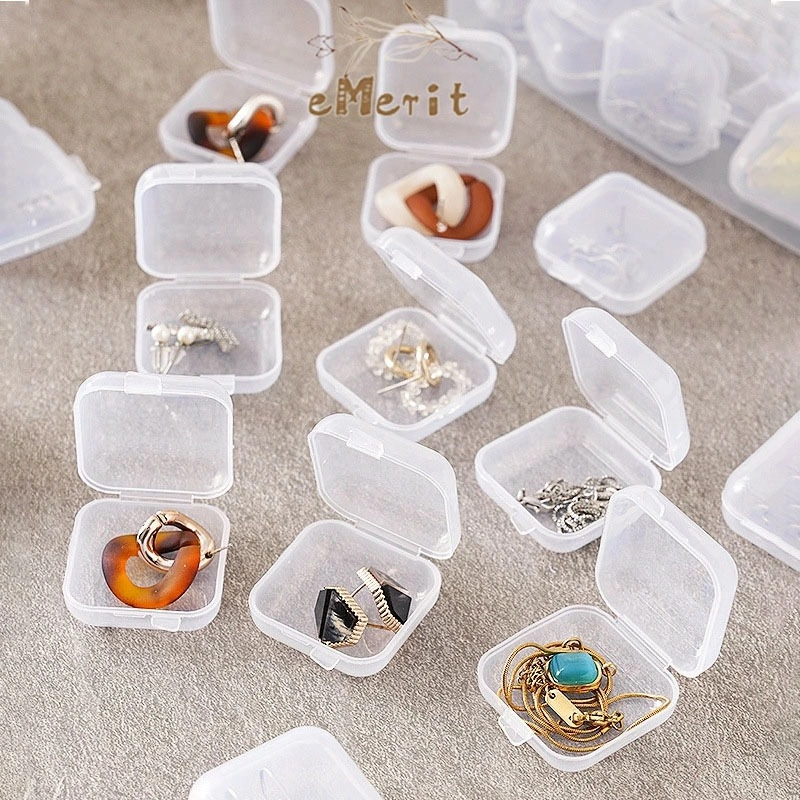 Kotak Mini Transparan Box Plastik Kecil Tempat Obat Memory Card Perhiasan Earplug Serbaguna