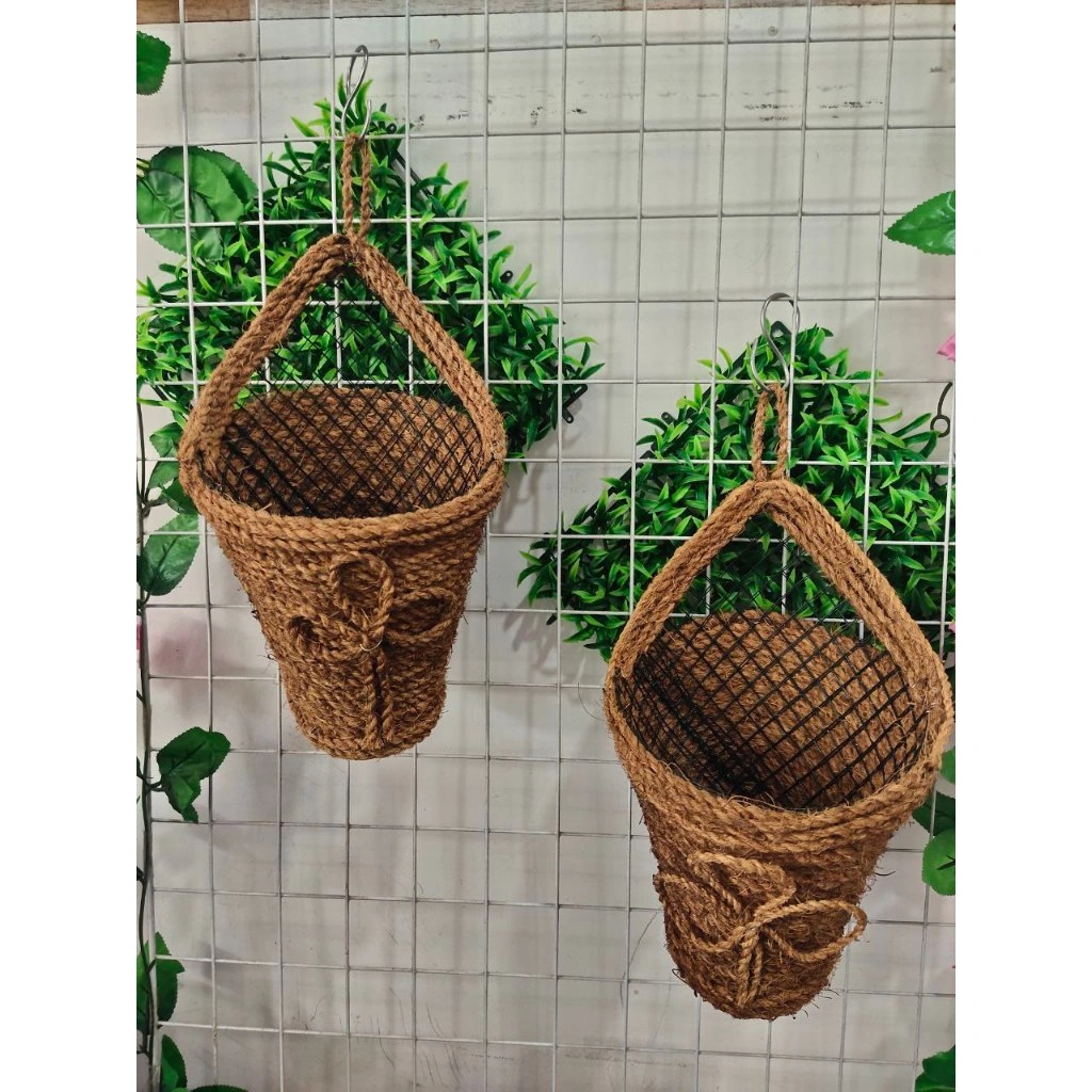 Pot media tanaman bahan sabut kelapa pot dinding Unik
