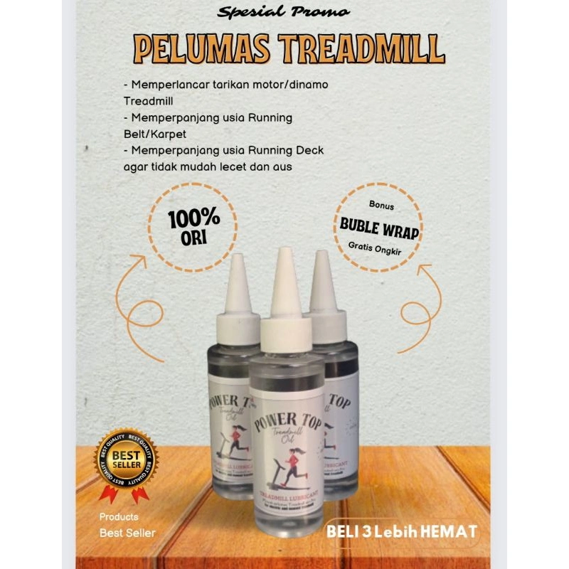 PROMO PAKET HEMAT Minyak treadmill 100 ml Pelumas Mesin Treadmill Pro (Treadmill Lubricant Oil) - Bisa untuk Pelumas Treadmill Elektrik & Manual